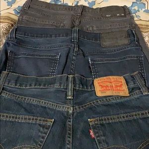 Levi jeans, W 29 L 30, EUC, selling as lot of 3